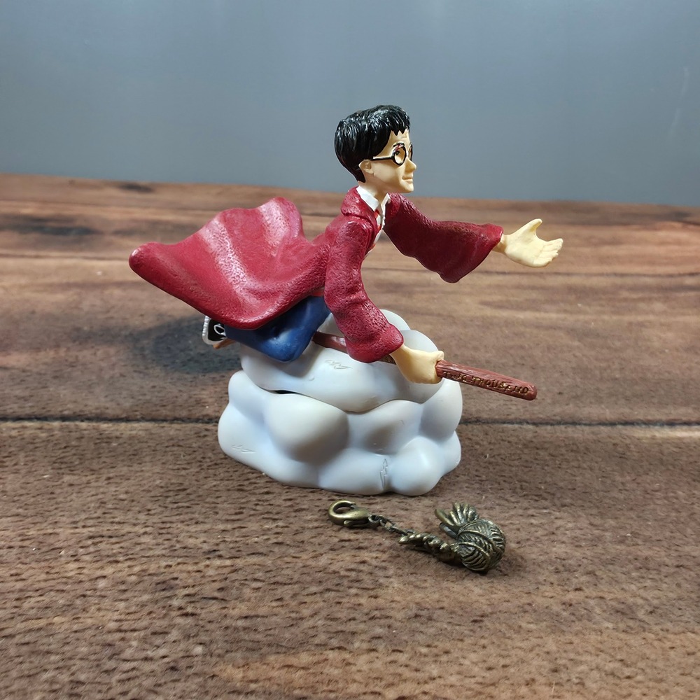 Department 56 Harry Potter Trinket Box Kids Red Good Nimbus 2000 Snitch Charm